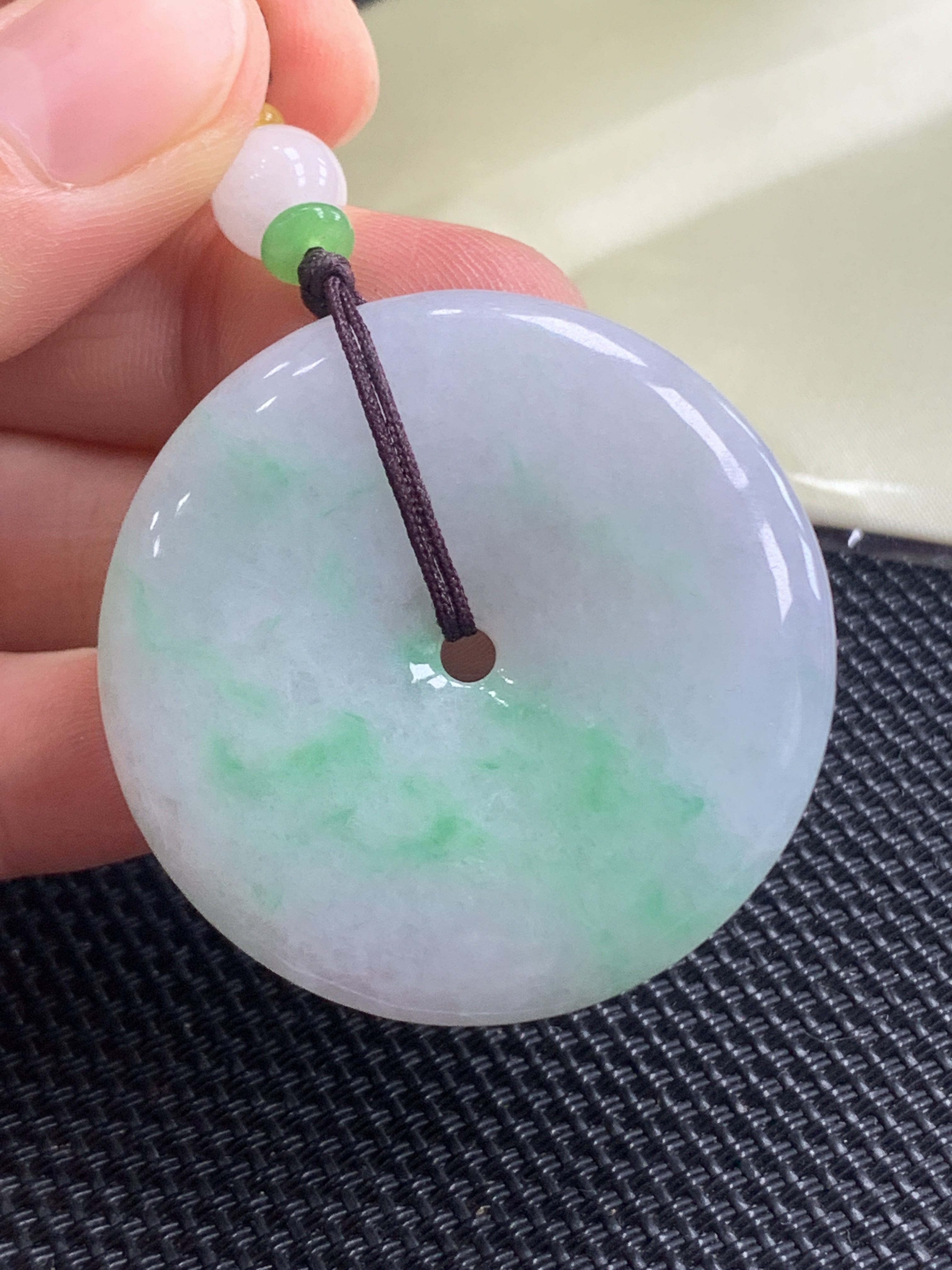 天然翡翠平安扣吊坠