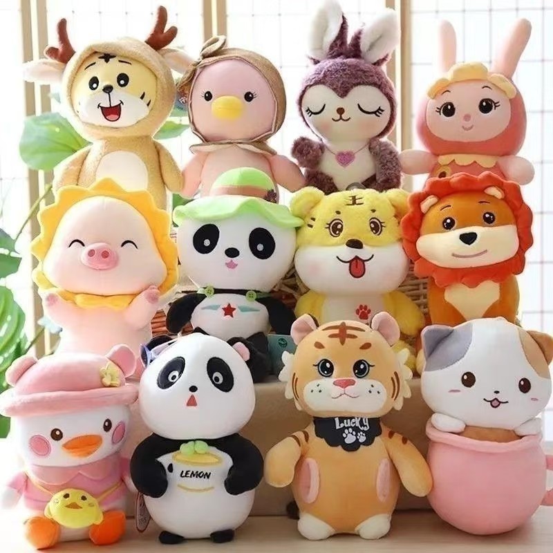 婚庆娃娃套圈娃娃抓机可爱娃娃中古毛绒玩具