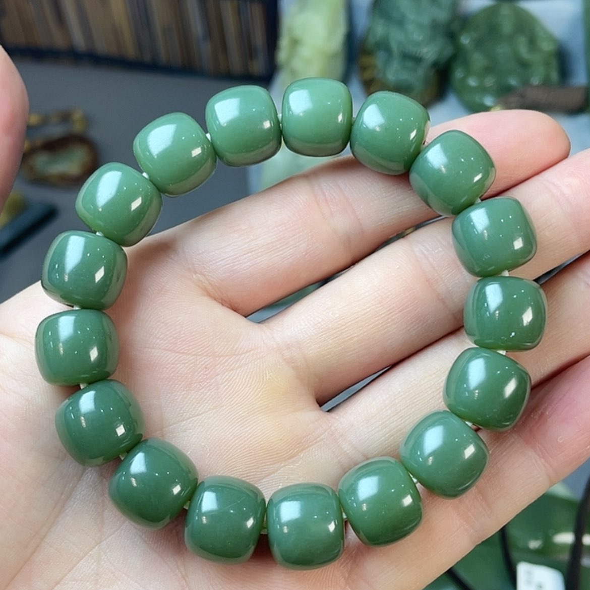 【闪购商品】岫岩河磨玉（透闪石质玉）颈饰未镶嵌请****√