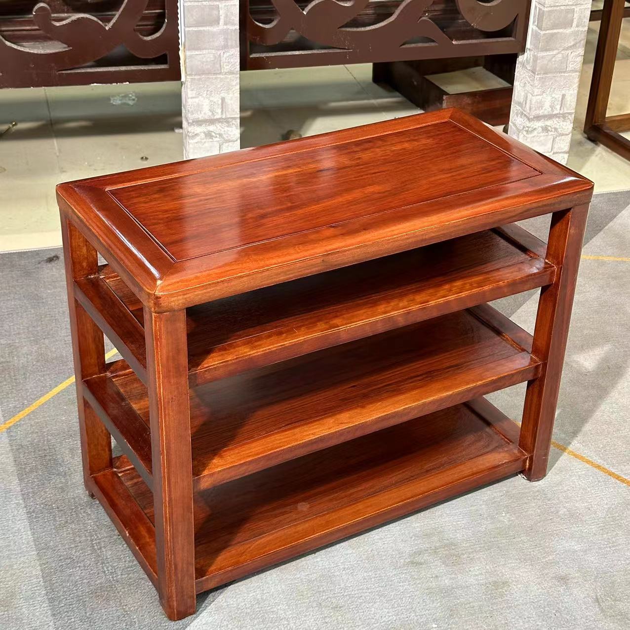 新款换鞋凳子鞋柜门厅储鞋凳新中式玄关穿鞋凳家用简约实木鞋架