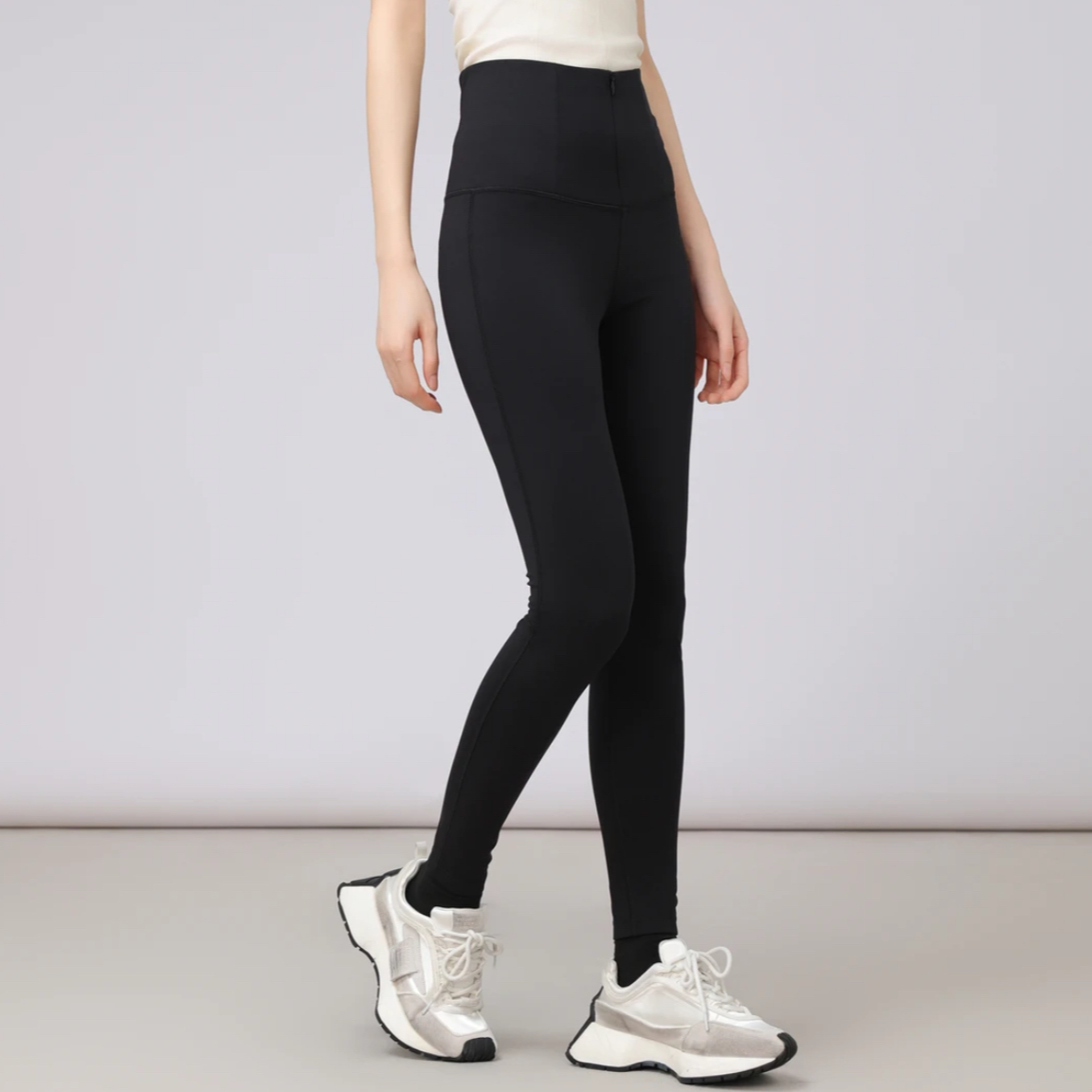 GIRDEAR/哥弟新款高腰显瘦运动弹力外穿加厚绒瑜伽裤1100502