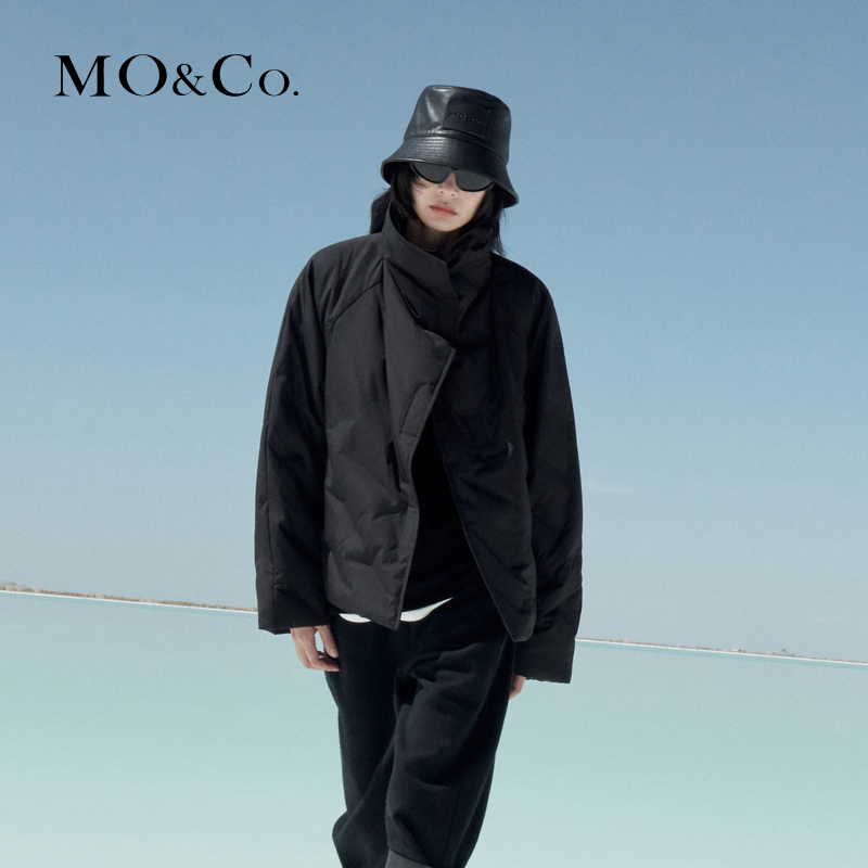 【防风】MOCO围裹斜襟短款羽绒服MBC4EINK05