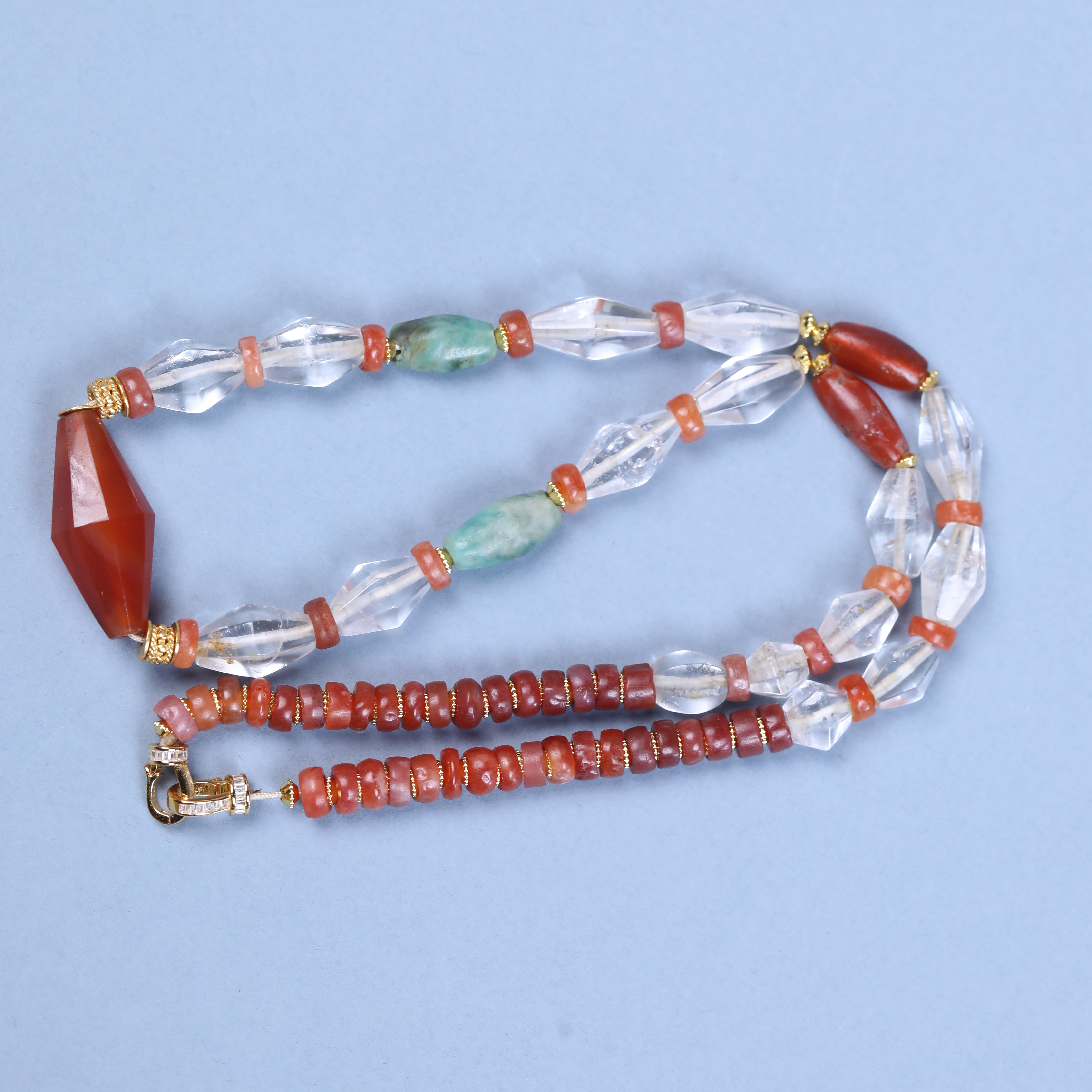 红玛瑙水晶项链项饰精品