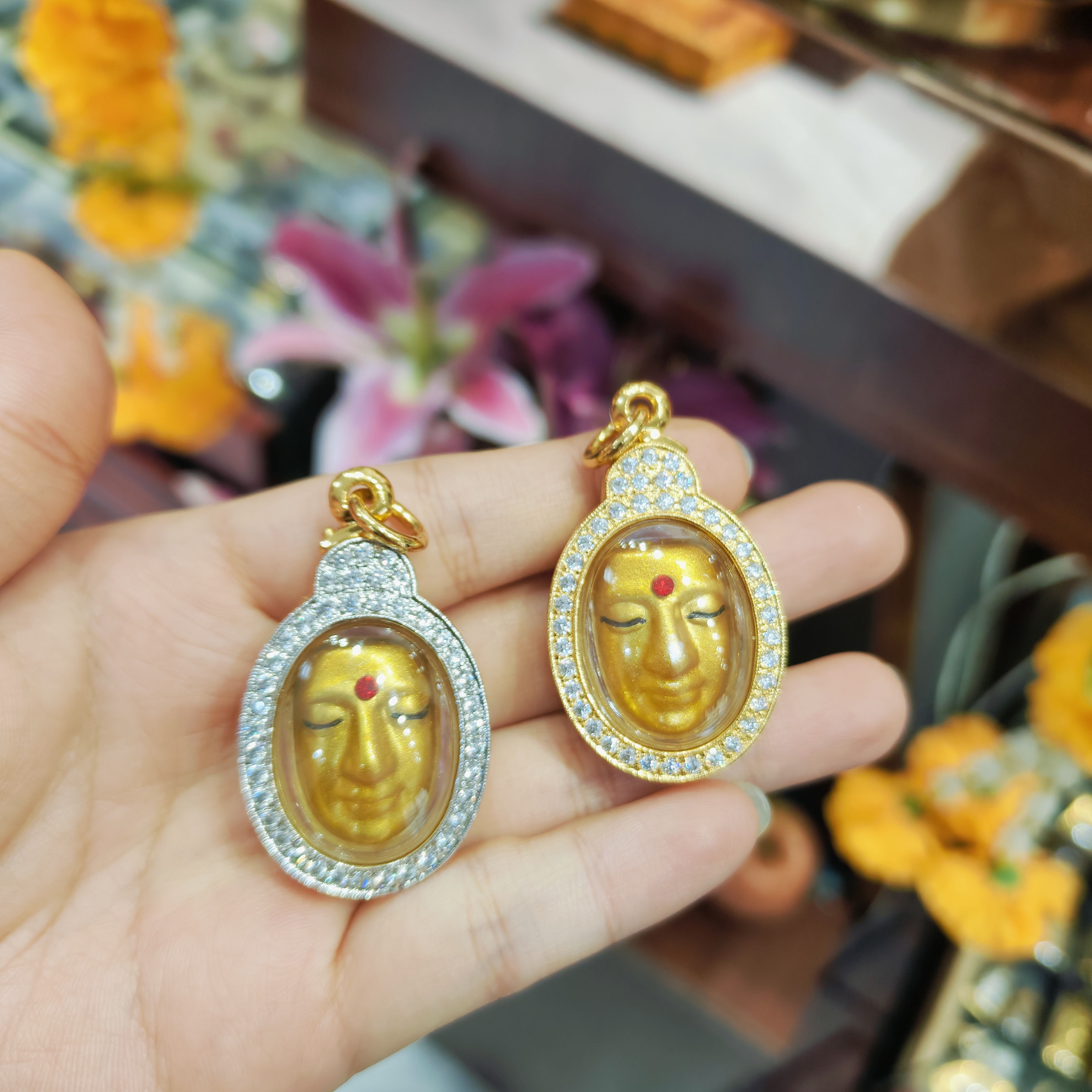 合金吊坠  吊坠项链饰品金面小膜