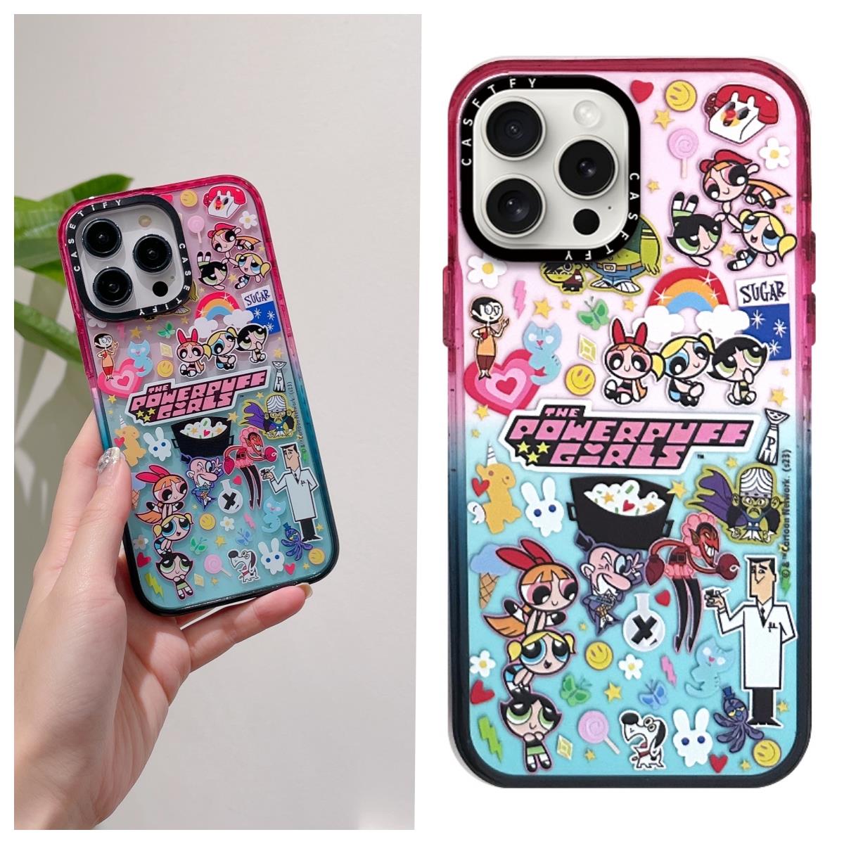 联名飞天小女警棉花糖15ProiPhone14ProMax苹果12Pro网红13防摔保