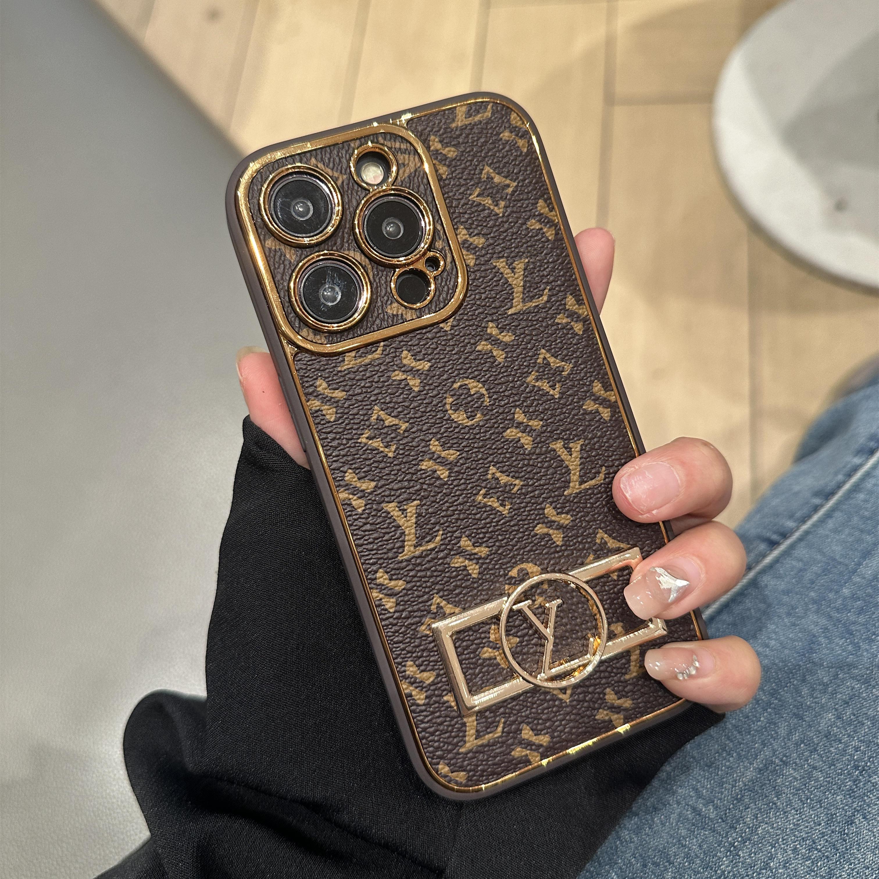 电镀苹果15手机保护壳iPhone14promax皮质软壳13pm高级质感12全包