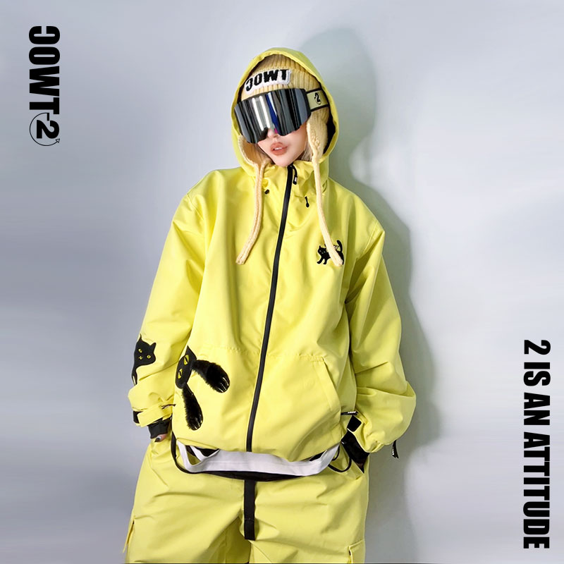 【九条命】零下二度新品防水耐磨保暖透湿单双板男女同款滑雪服套装