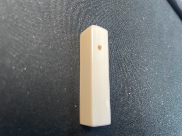 P08643 天然猛犸牙一字三通9mm*40mm