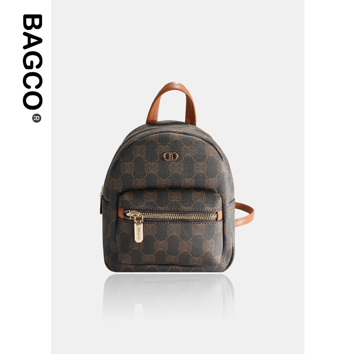 BAGCO休闲百搭棋盘格设计双肩背包