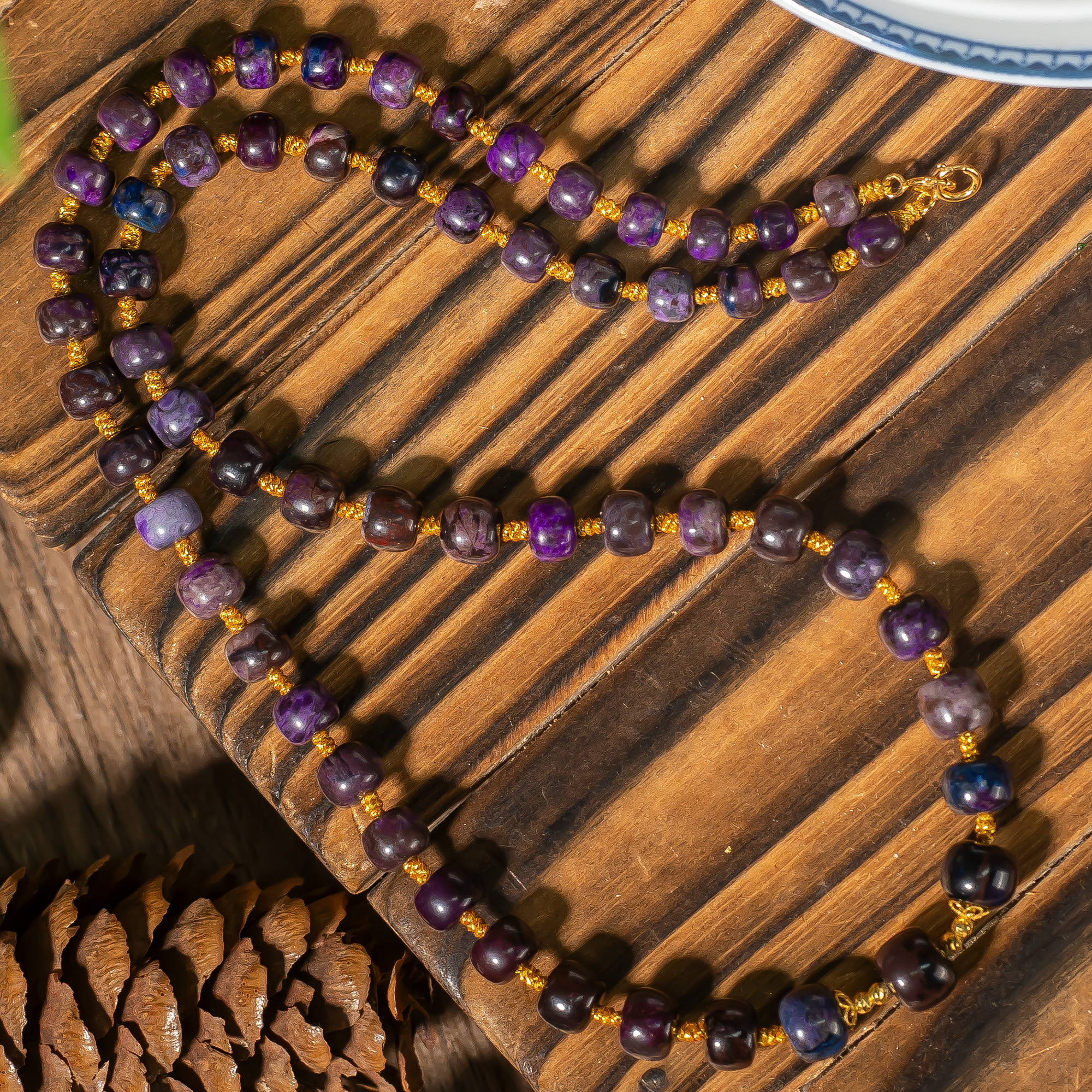 沐野丨18K金老油紫舒俱来锁骨链/40cm+-/多样性发/P5775/0/欧若风