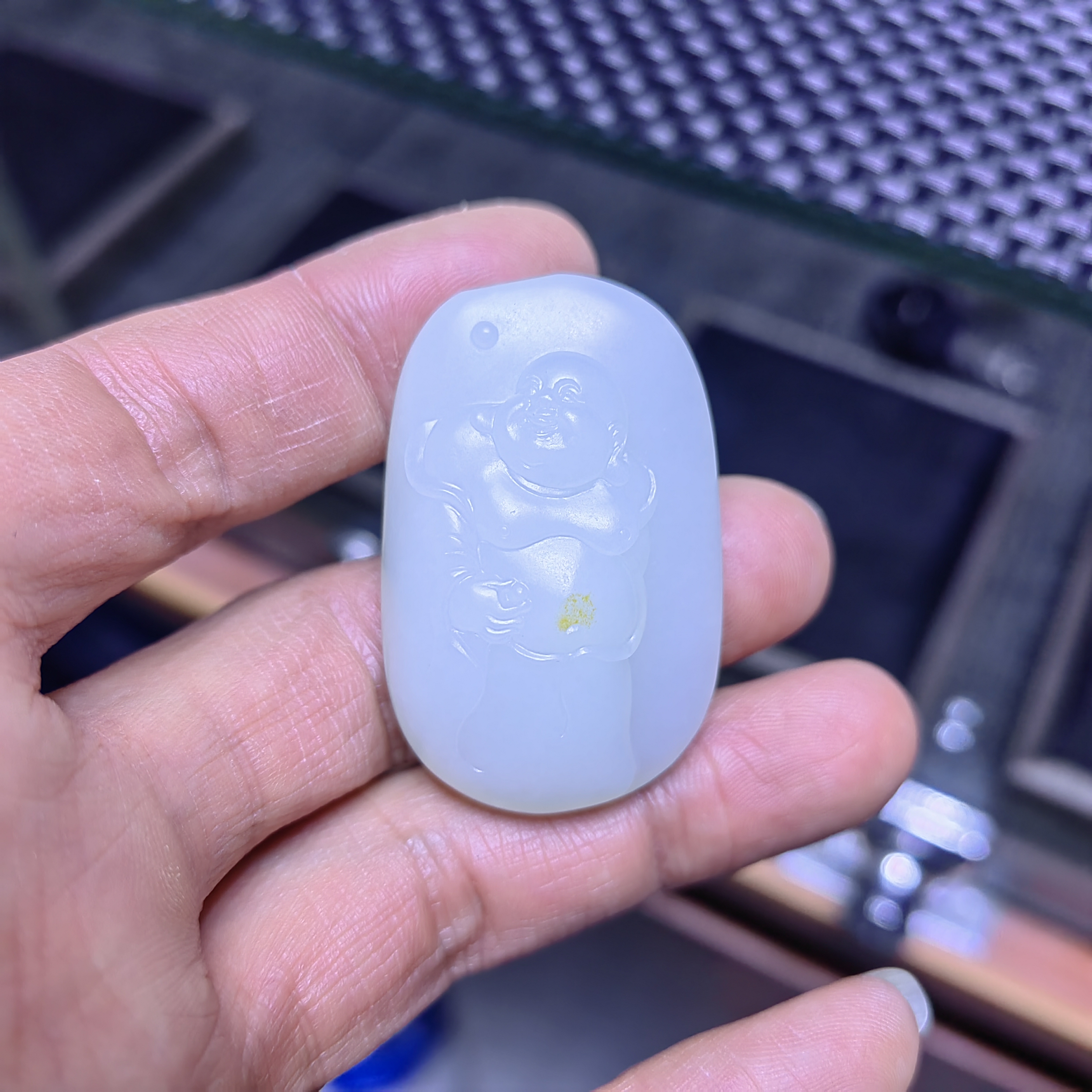 新疆和田玉挂件弥勒佛