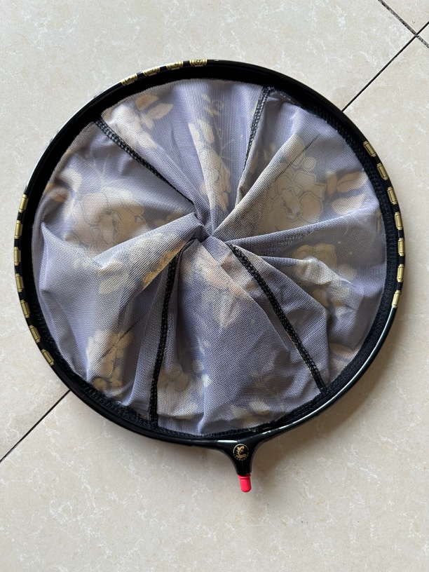 黑金40铝合金抄网头防跳网网布