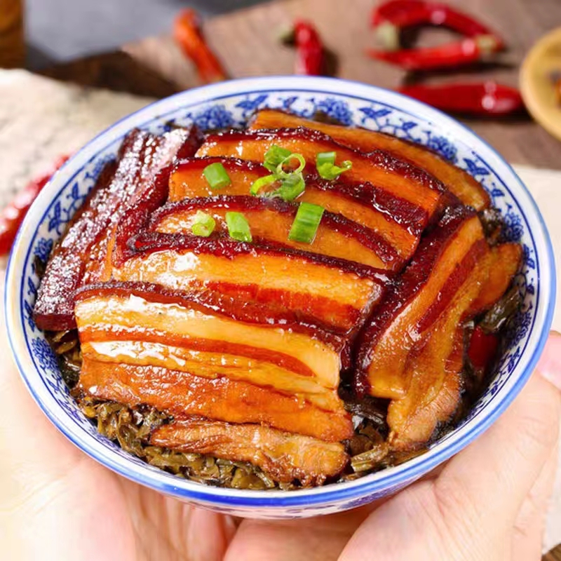 精选优质虎皮梅菜扣肉500g即食扣肉厂家直发半成品儿童老人下饭菜