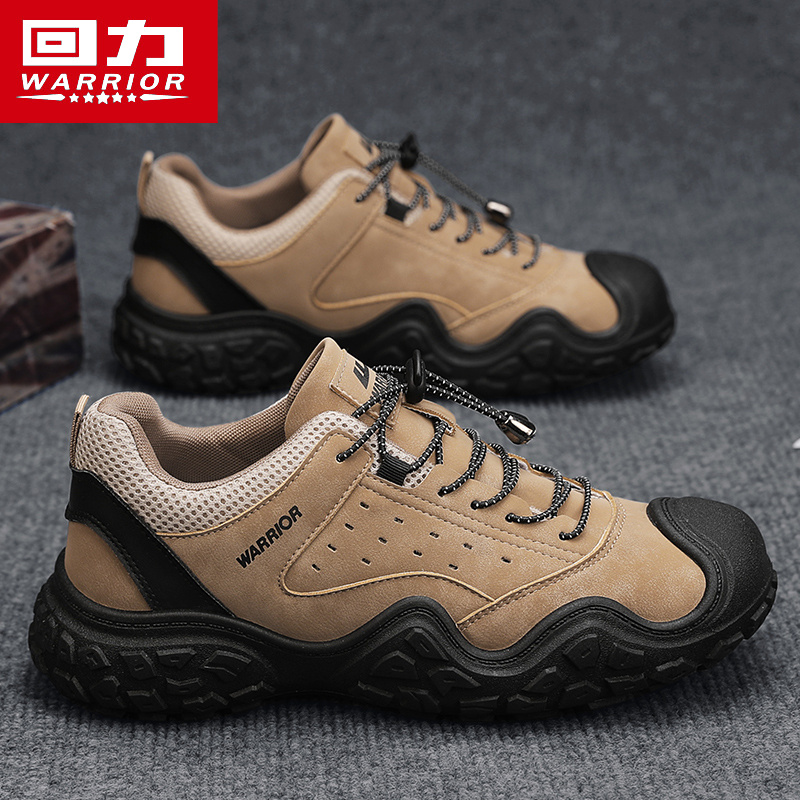 回力春季男鞋网面透气减震百搭户外运动休闲徒步登山工装劳保潮鞋