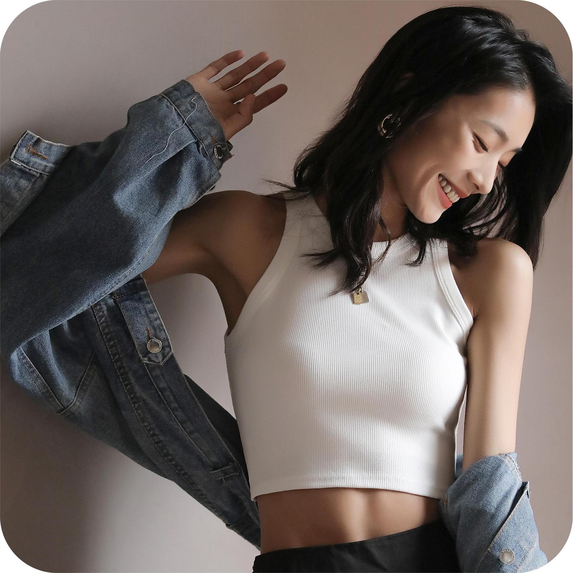 【好物分享】打底螺纹吊带背心女夏季内搭无袖设计感外穿上衣潮时尚