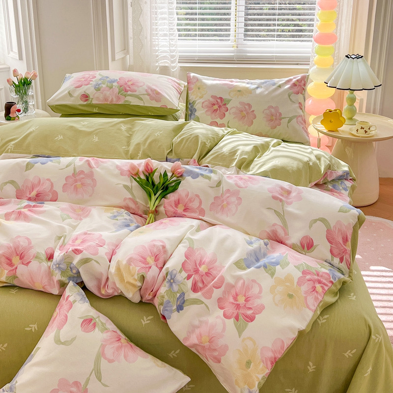 全棉印花四件套公主风小清新小碎花韩式学生宿舍