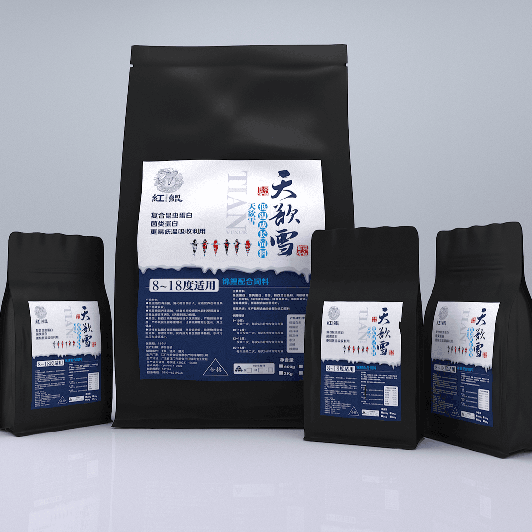 红鲲天欲雪成长粮 低至8度可投喂天锦鲤饲料（200克）