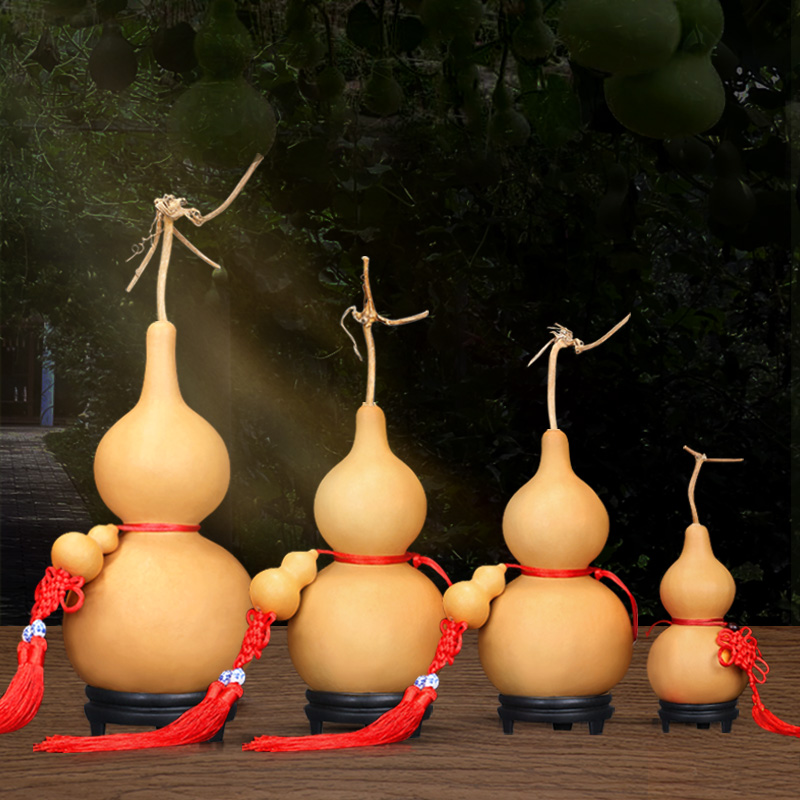 天然葫芦摆件客厅玄关卧室床头窗台家居装饰葫芦挂件