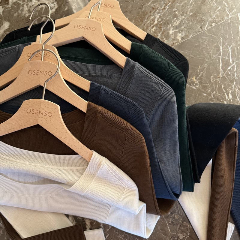 OSENSO"无缝打底"秋冬OTW百搭高领+圆领羊毛针织衫ZZ231138