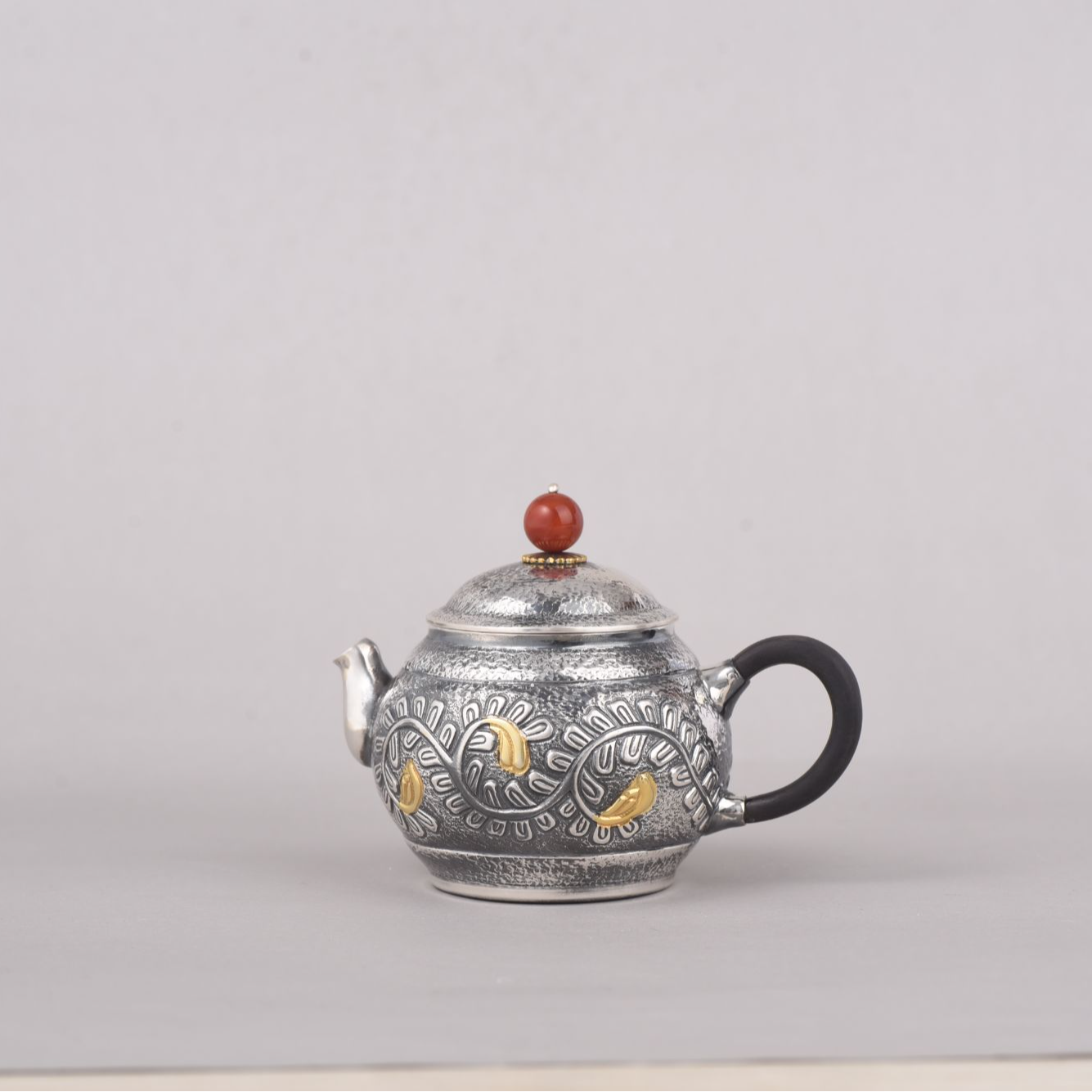 足银银制品 MZH325【雅茵银华壶】足银990银壶137g±3g