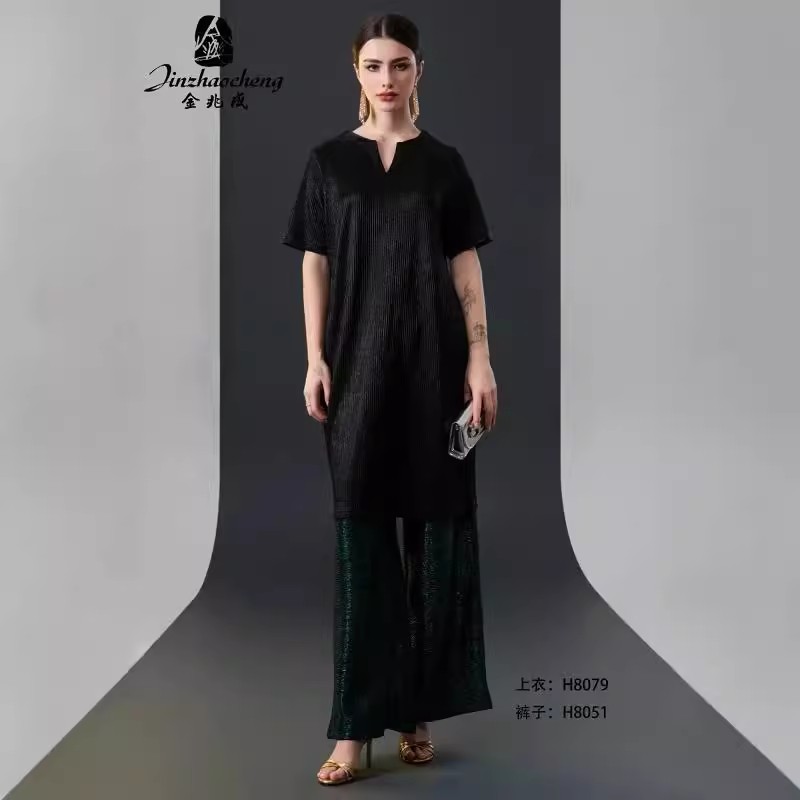 新款复古百搭显瘦宽松连衣裙8079