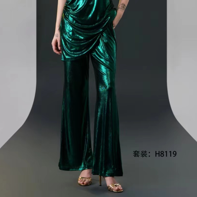 新款时尚百搭气质设计感休闲裤8119-1