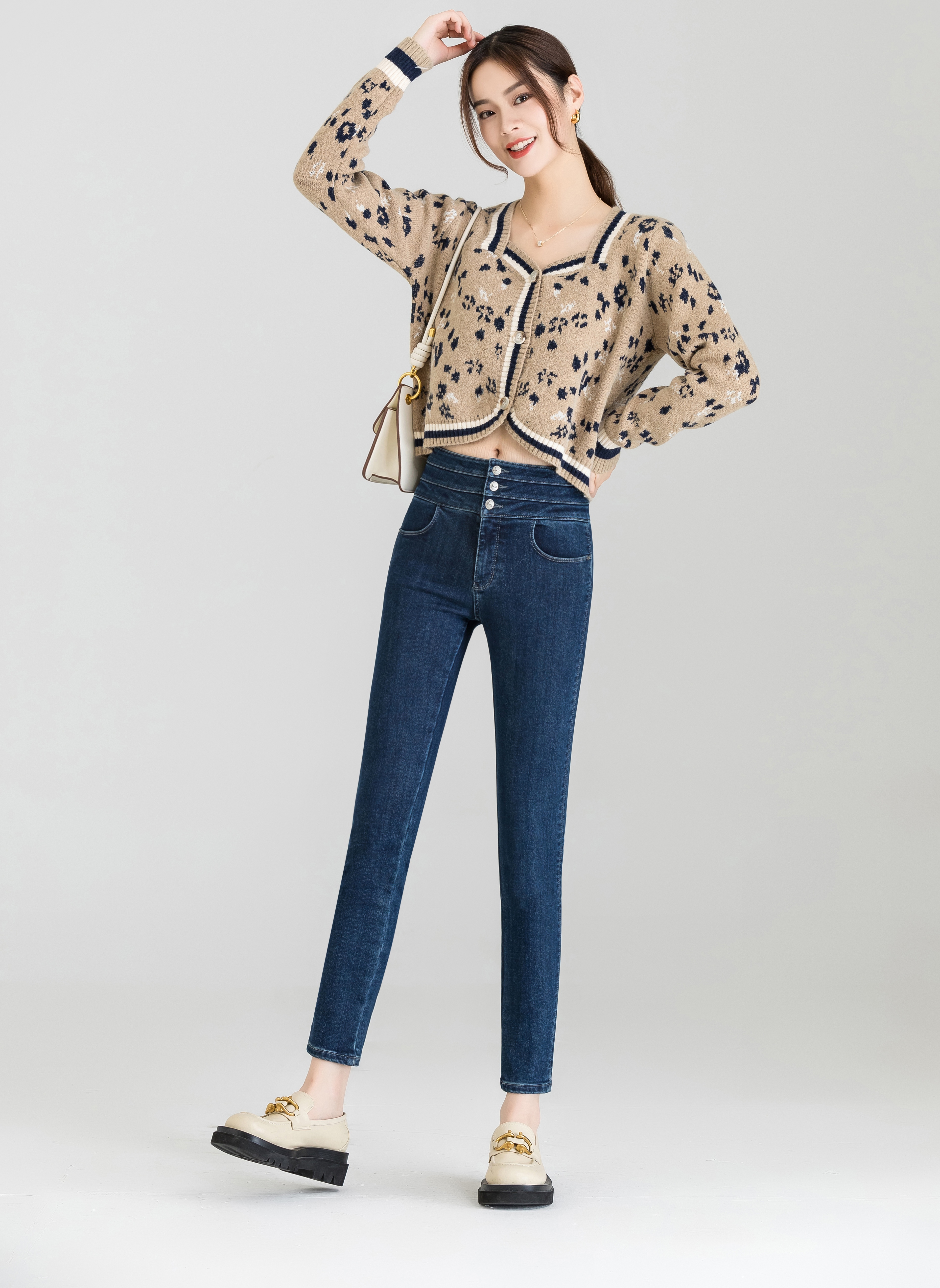 妖精裤蓝色和黑色两色可选8027