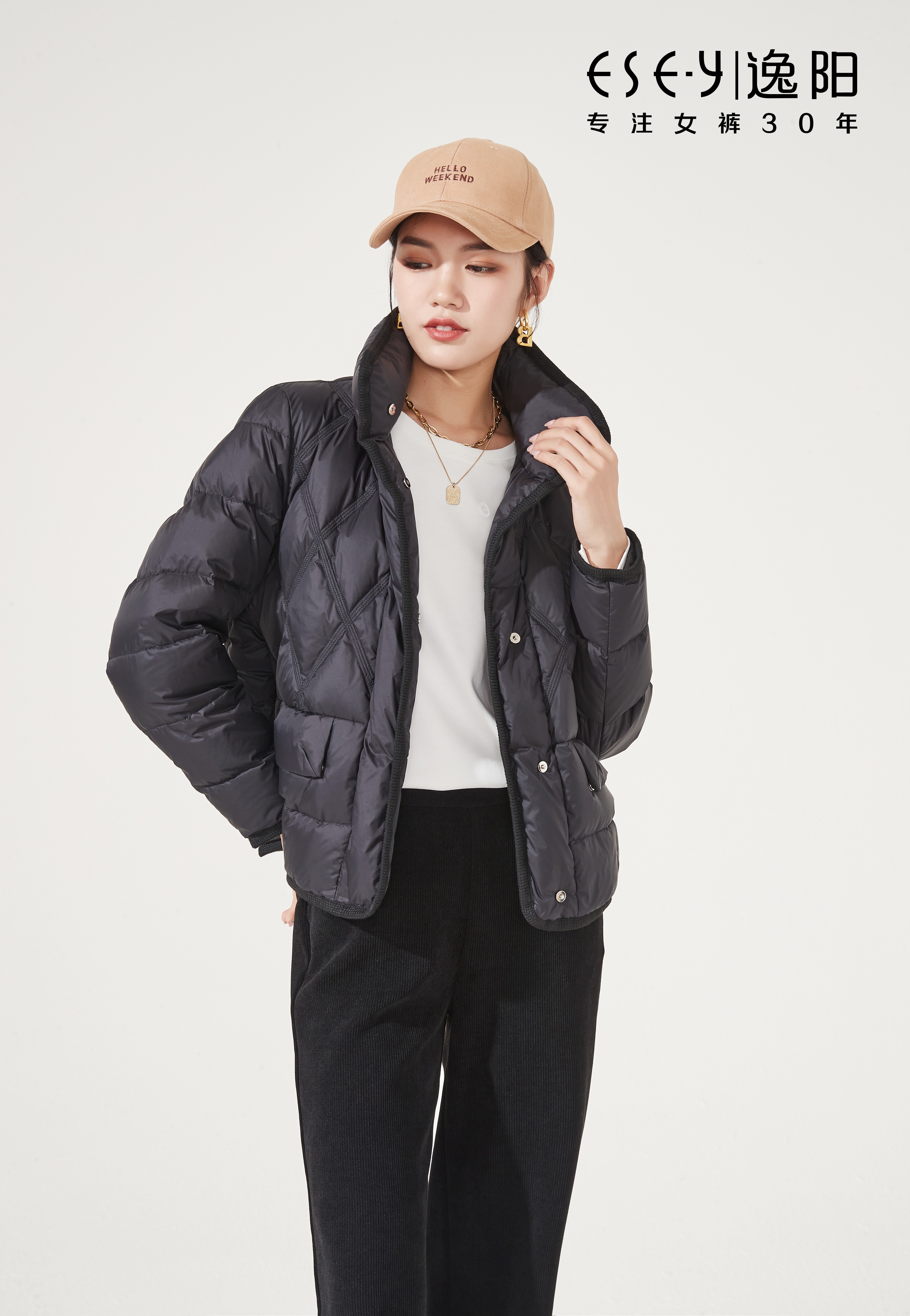 黑色小香短外套简单时尚白搭29287