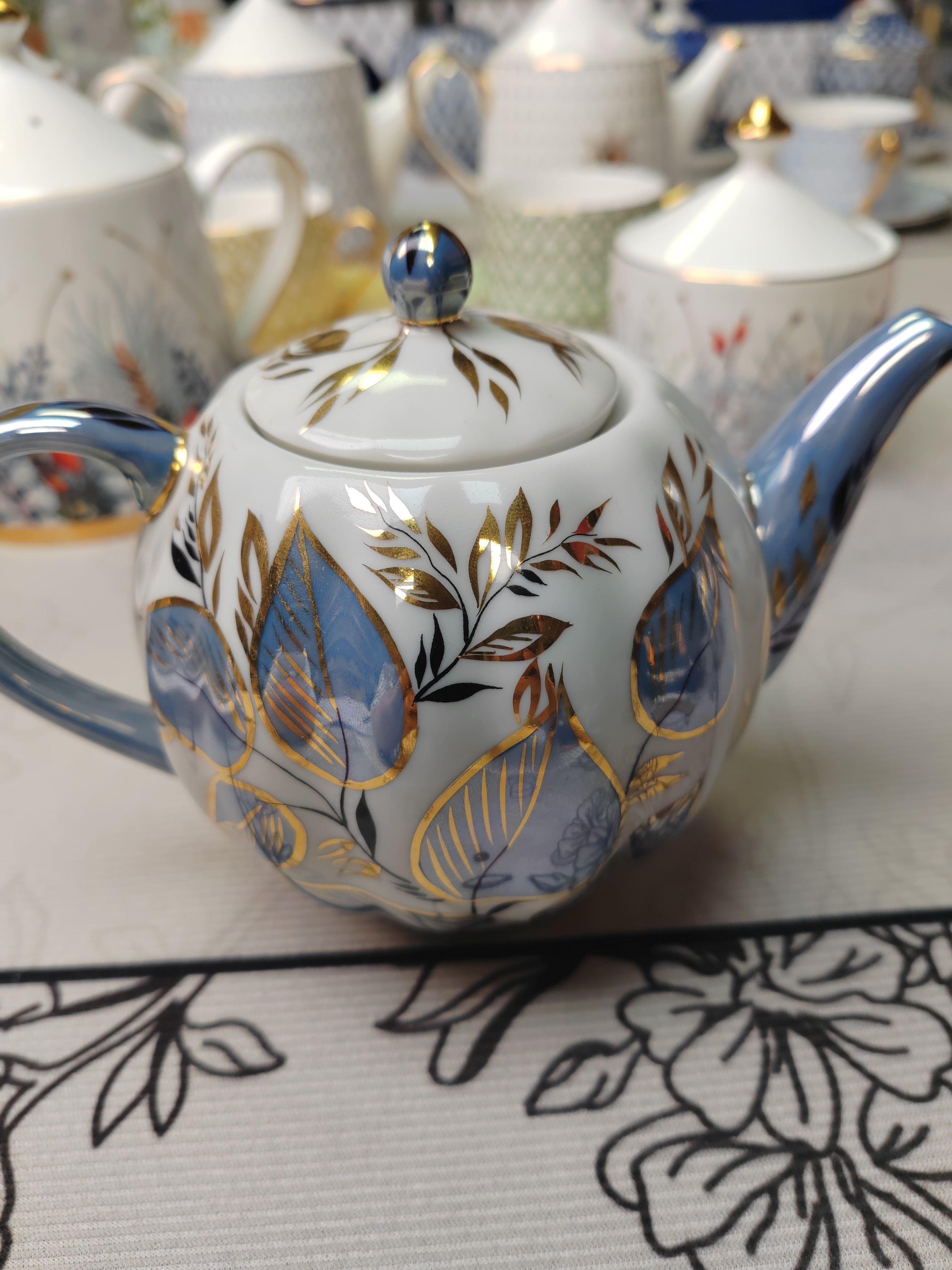 俄皇月光系列咖啡壶高档茶具