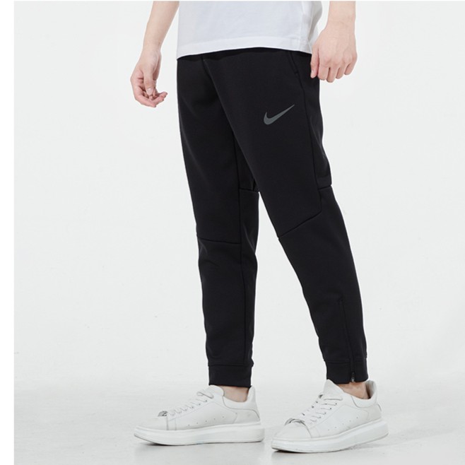 Nike/耐克裤子男裤冬款长裤保暖休闲跑步训练运动裤黑色DD21