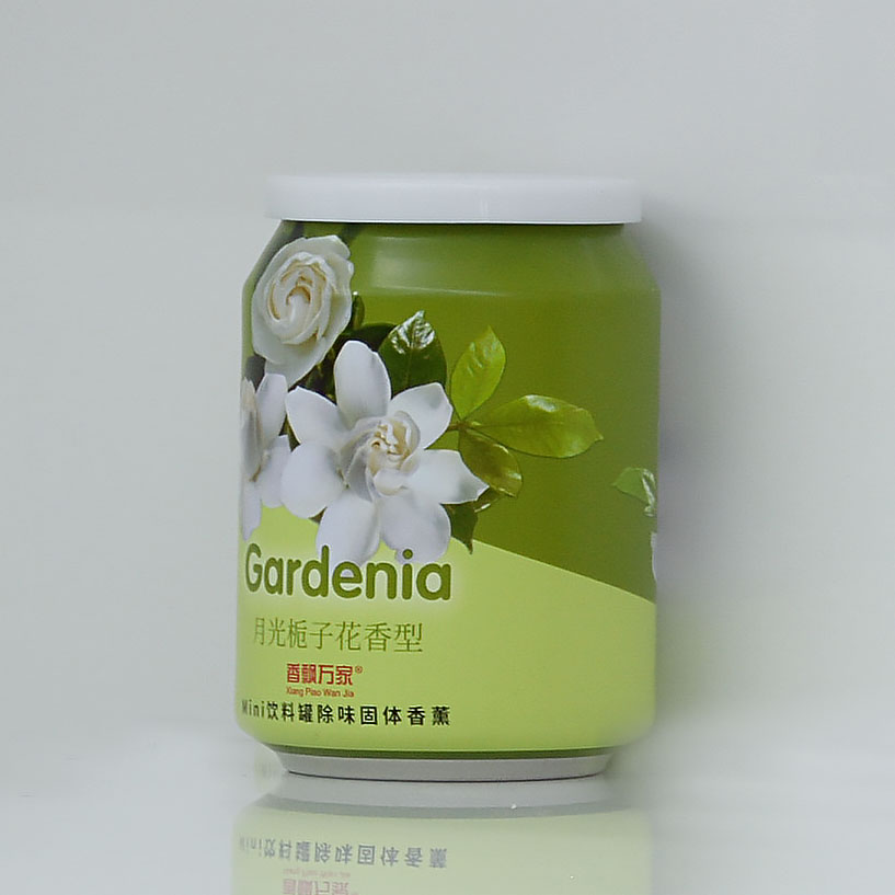 香飘万家车载香膏饮料瓶除烟味异味汽车内香水固体栀子花饮料罐