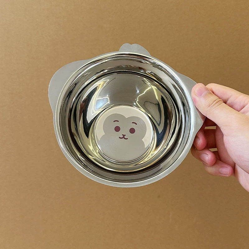 A25不锈钢卡通动物汤碗小猴子