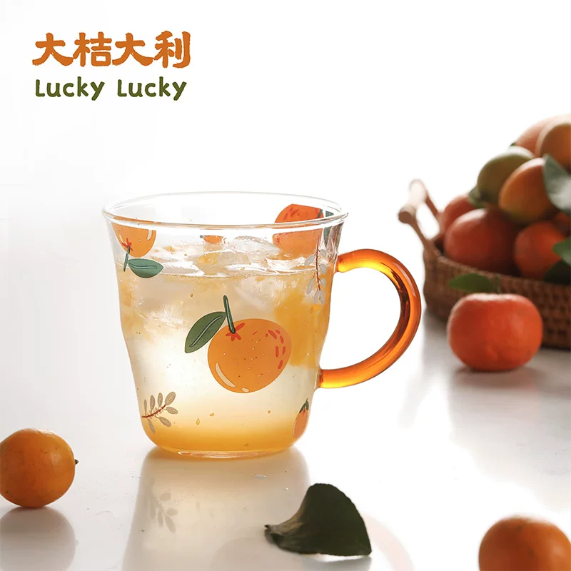 D905大吉大利把手玻璃杯