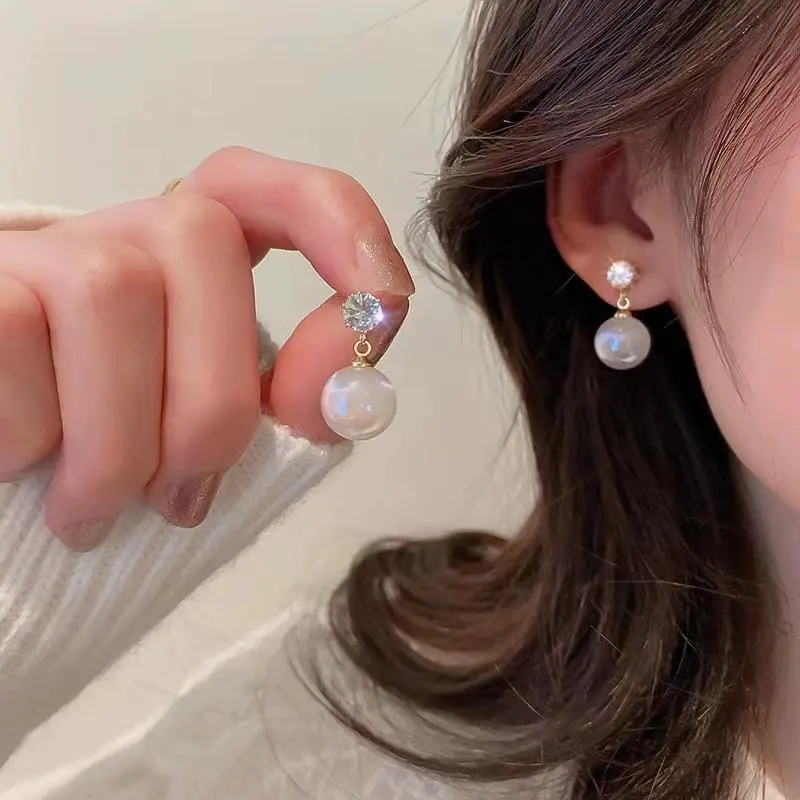 锌合金耳饰 时尚人鱼姬小众网红设计感耳环高级法式气质简约素款