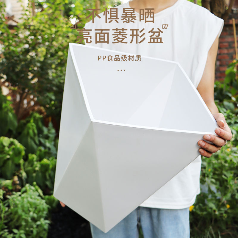 【福利特卖】天堂鸟花盆家用室内大号耐用树脂幸福树散尾葵北欧植
