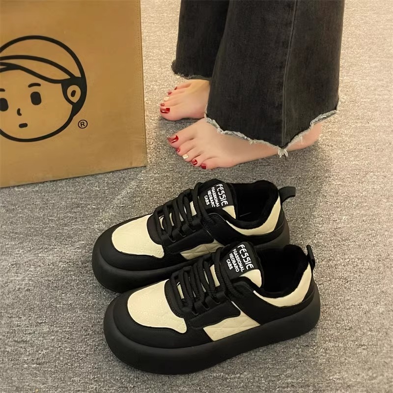 回力瑞超火加绒休闲板鞋女鞋2023年冬季新款厚底老爹鞋松糕面包鞋