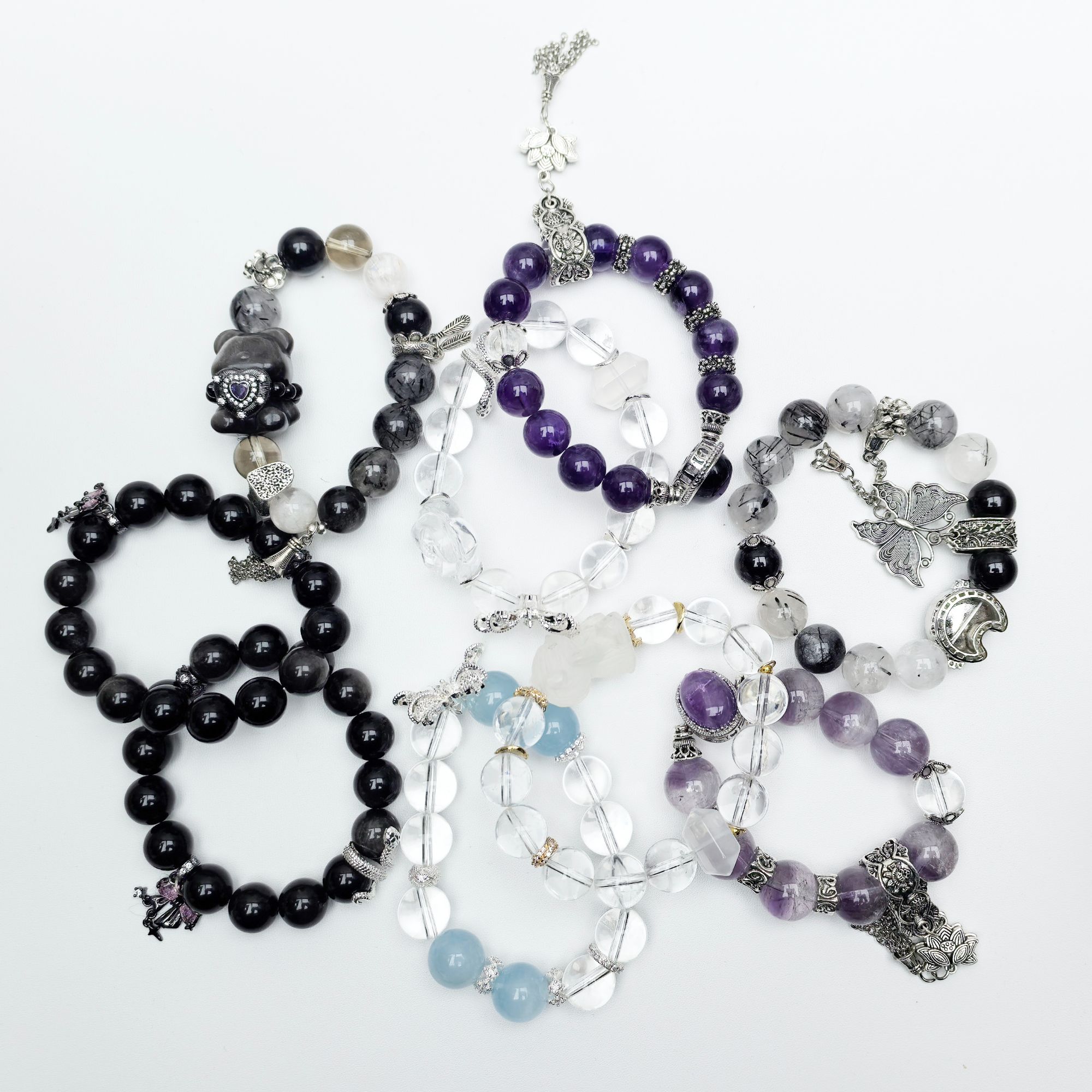 天然水晶珠串手工DIY设计款（多样性发一）