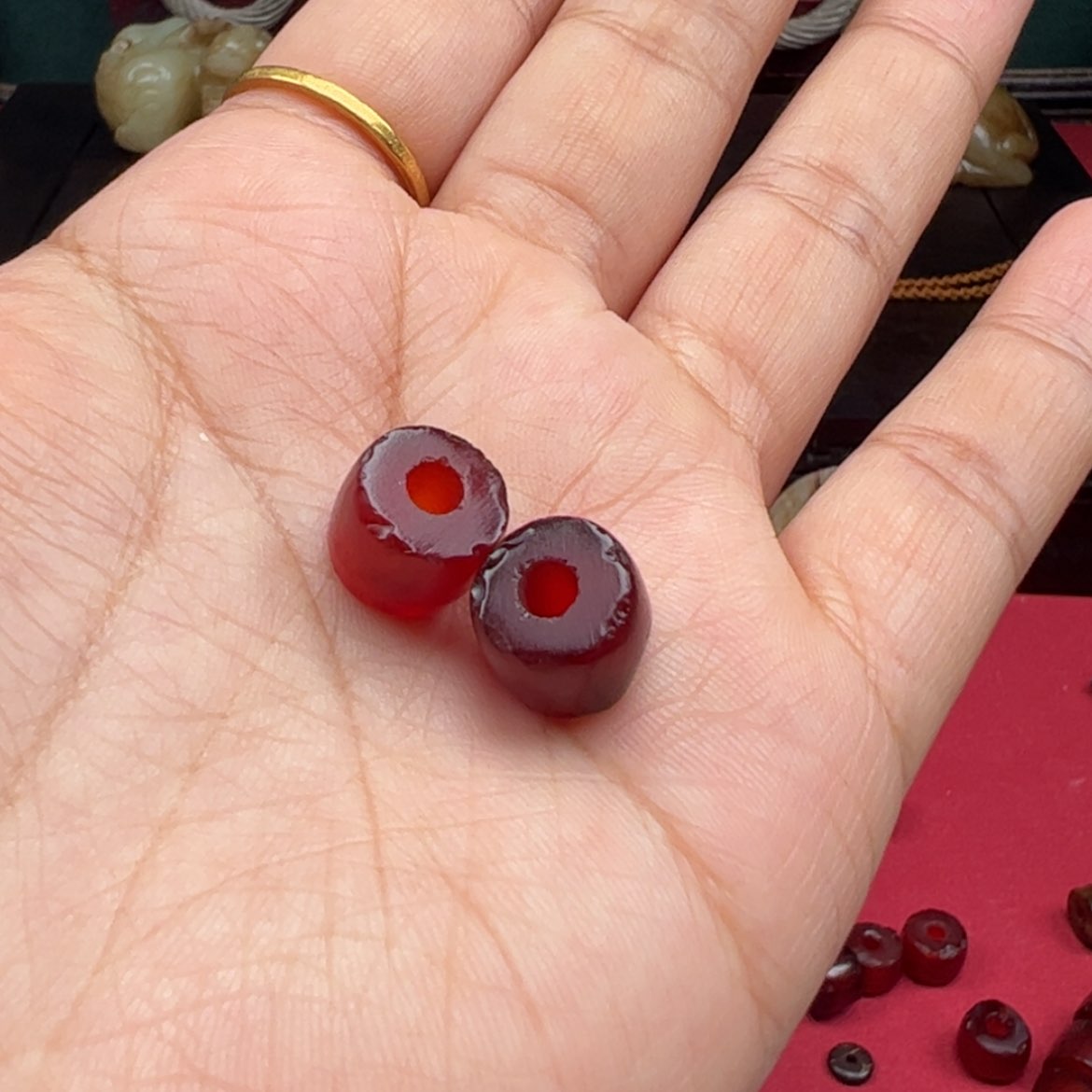 【闪购商品】玛瑙/玉髓手串合金祺****阳