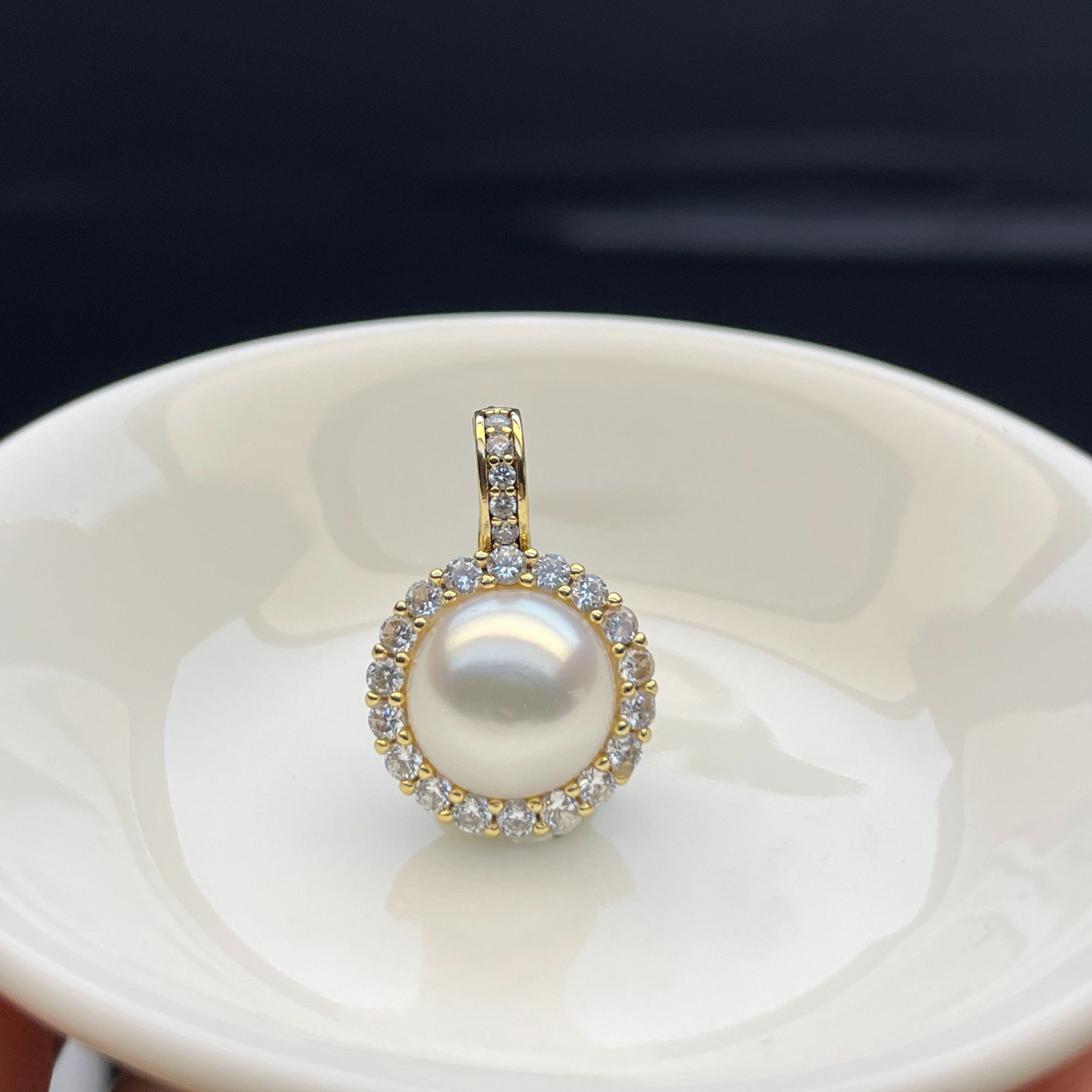 太阳花*珍珠万能扣吊坠微瑕（多样性发货）裸珠尺寸9-10mm