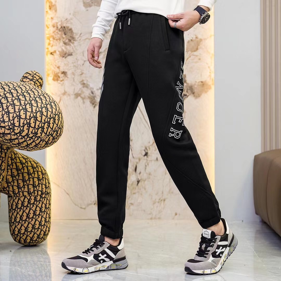 戈诺尔男装秋冬松紧休闲裤时尚潮流个性简约百搭品质高级运动裤