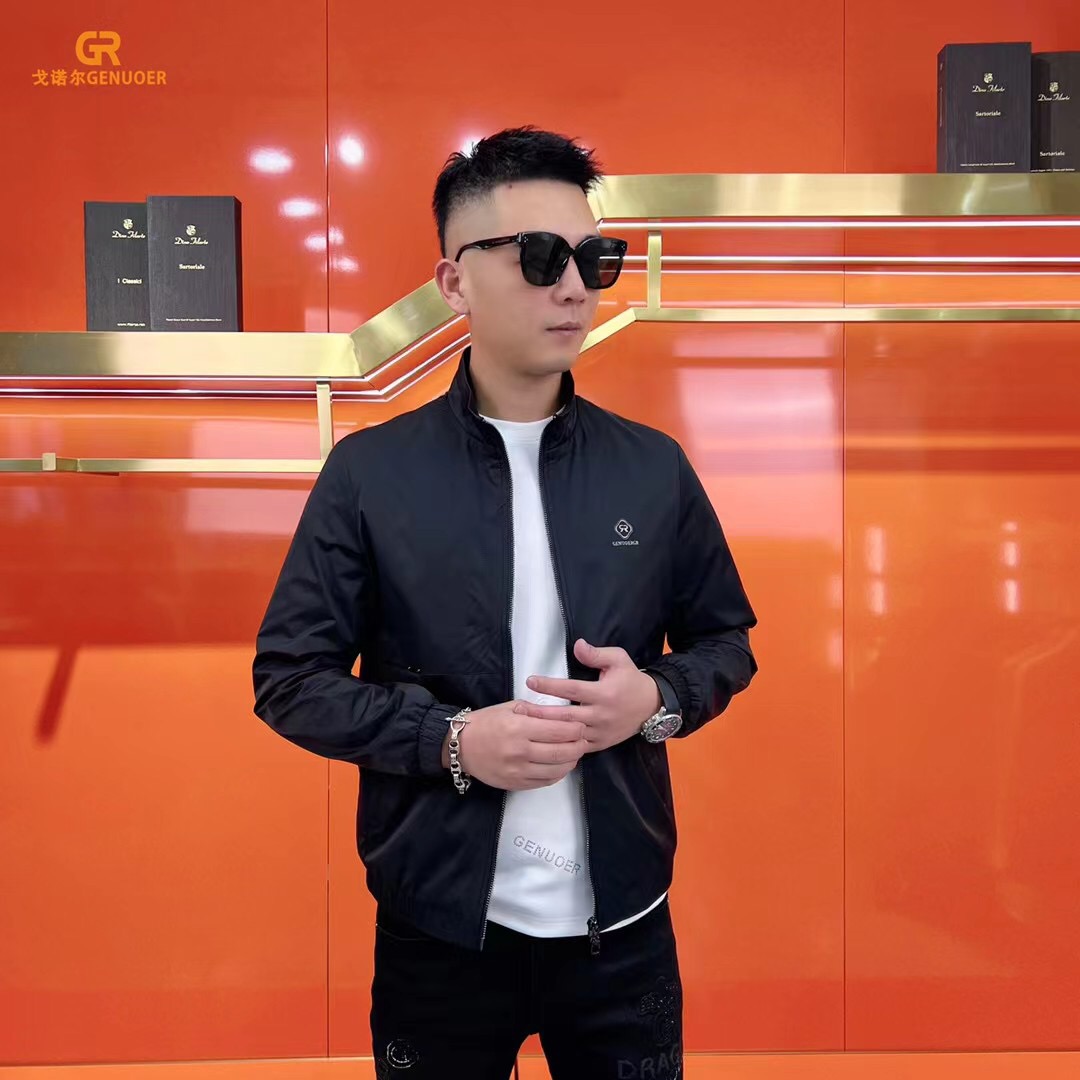 2024 戈诺尔 秋季 新款 时尚潮流 百搭休闲男夹克 拉链外套立领