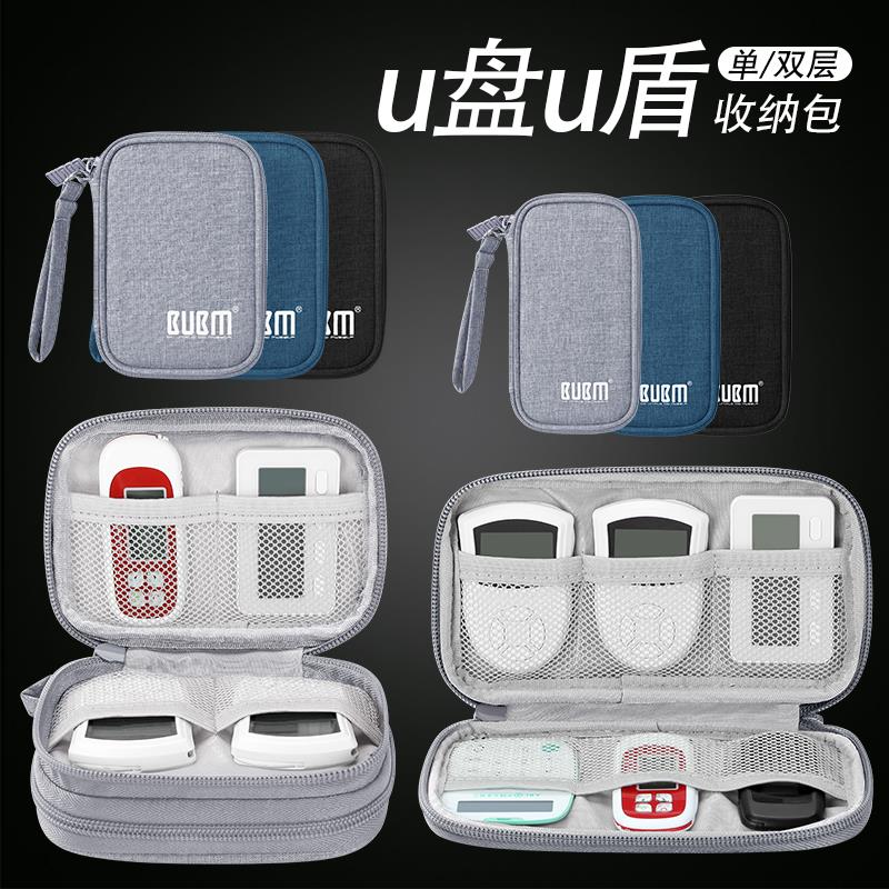 u盘收纳包迷你u盘手拿包保护套袋银行k宝包网银小u盾收纳盒整理包