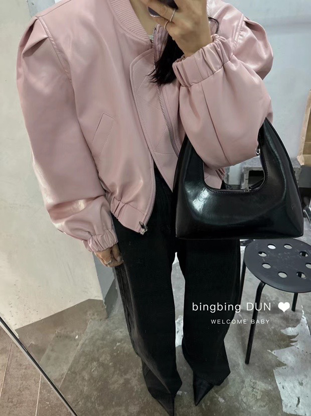 粉色皮外套（直播间叫到名字的拍）