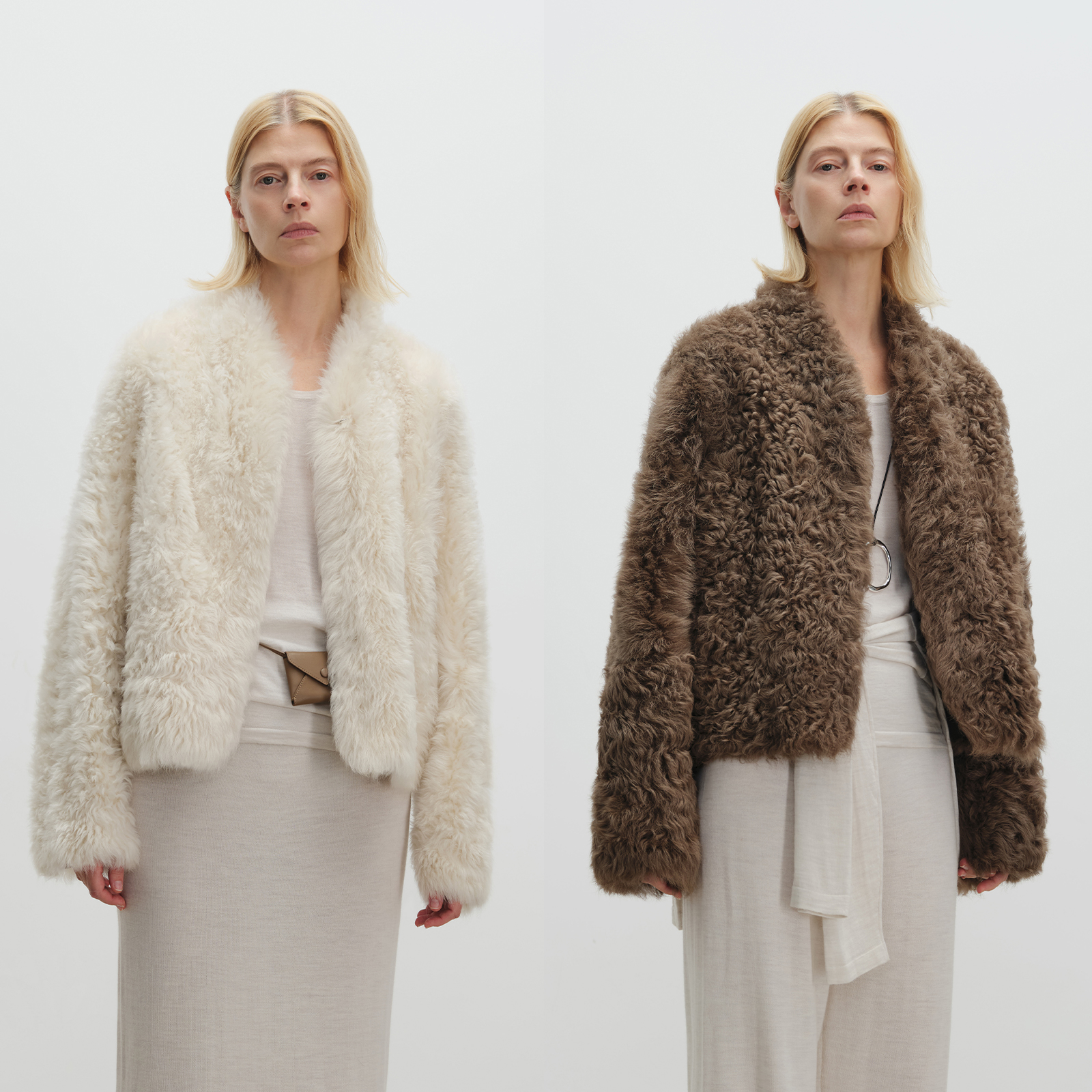 MSBEAST/野兽小姐托斯卡纳皮毛一体外套女冬卷皮草大衣丨东方莱茵