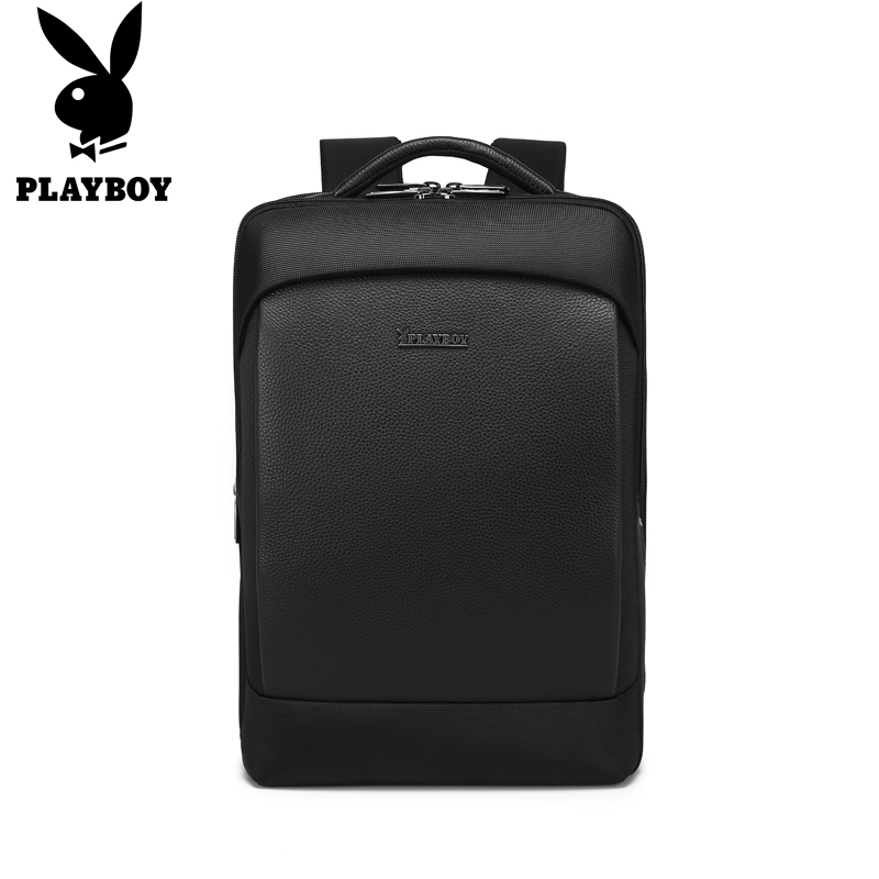 PLAYBOY男士双肩包电脑背包商务男款17寸笔记本通勤包成人休闲包