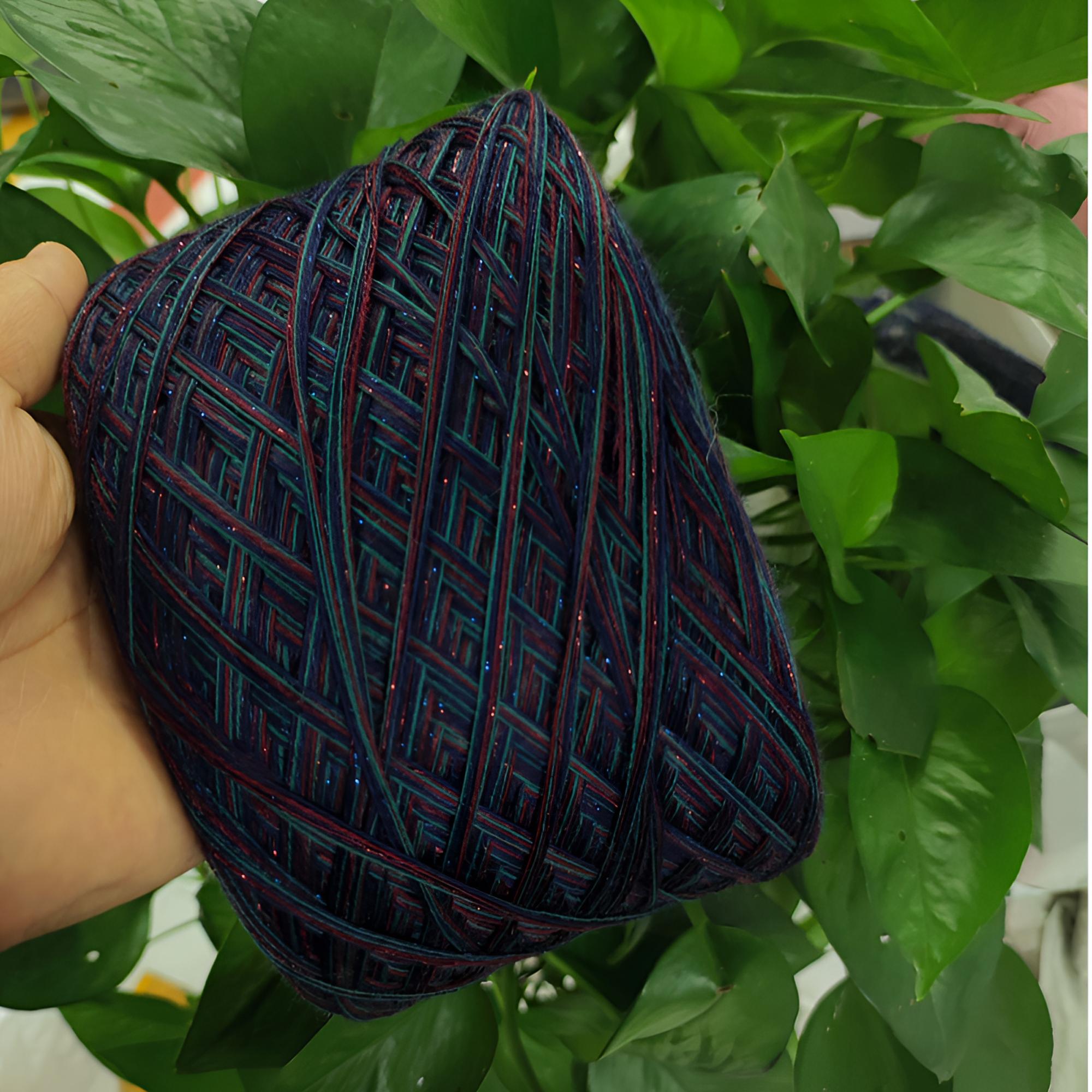 【H441索朗】亮丝棉美丽诺羊毛手作柔软温暖编织手工冰丝渐变围巾线