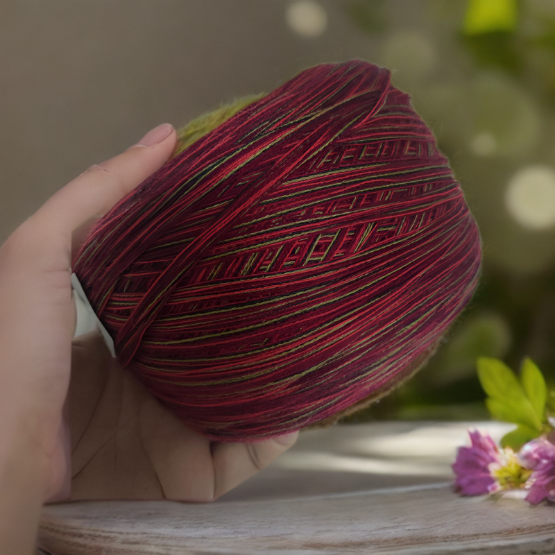 【T754红袖】纯美丽诺羊毛柔软冰丝绒毛超柔山羊毛绒手编细线毛线团