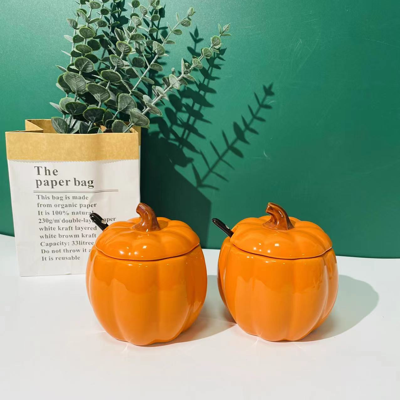 小南瓜-调味罐带盖带勺2套装