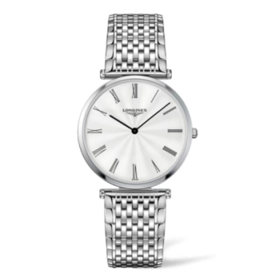 99新 Longines/浪琴 喜物/嘉岚L4.755表径36白盘波纹女款名表