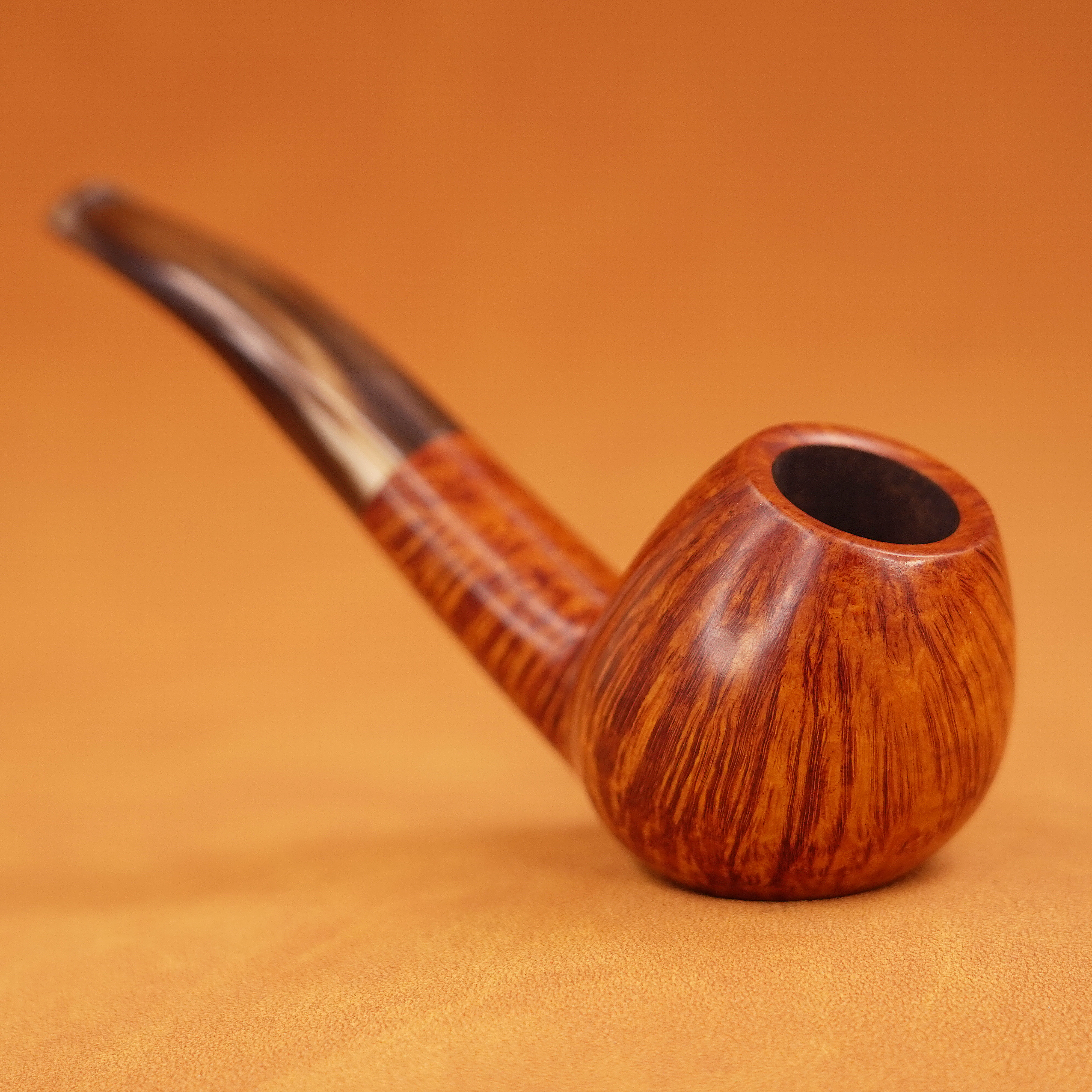 德国霍尔姆克努森微弯石楠木手工大师斗